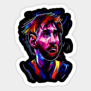 Lionel Messi Caricature Sticker